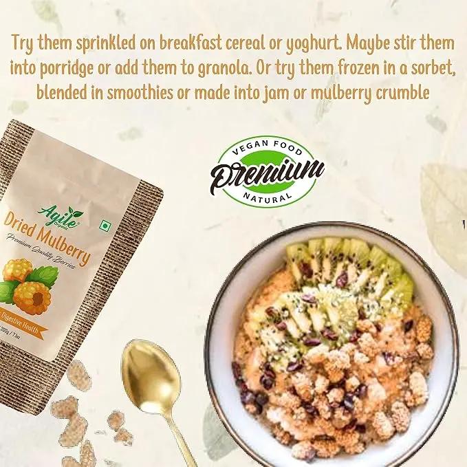 Agile Organic® Naturally Sweet Dried Mulberry Agile Organic