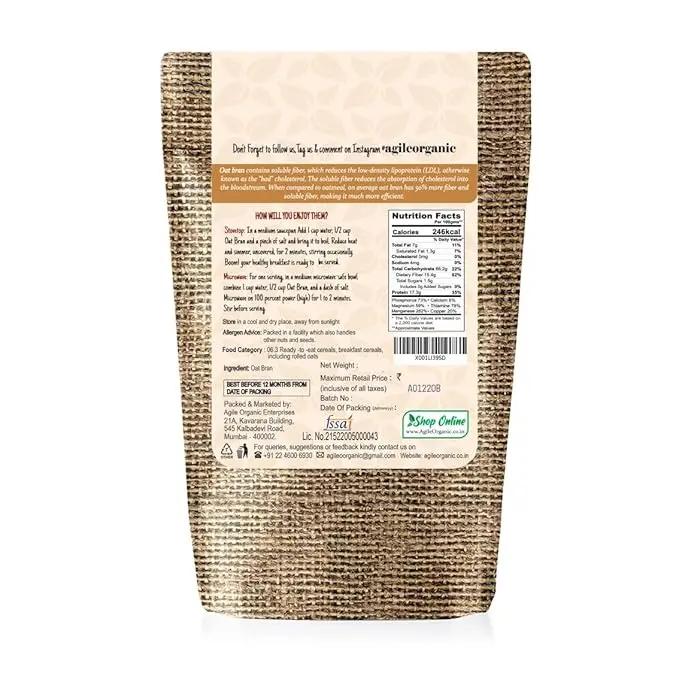 Agile Organic® Oat Bran Agile Organic