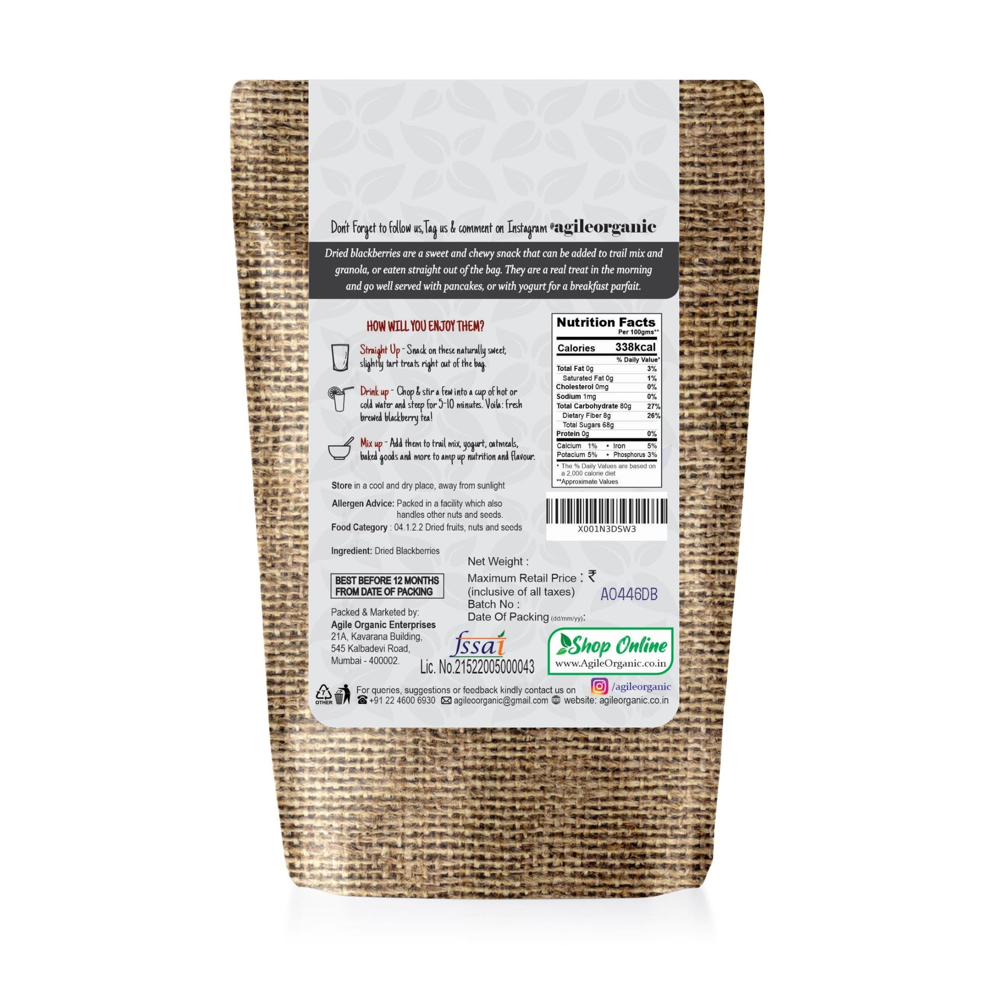 Agile Organic® Blackberries Agile Organic