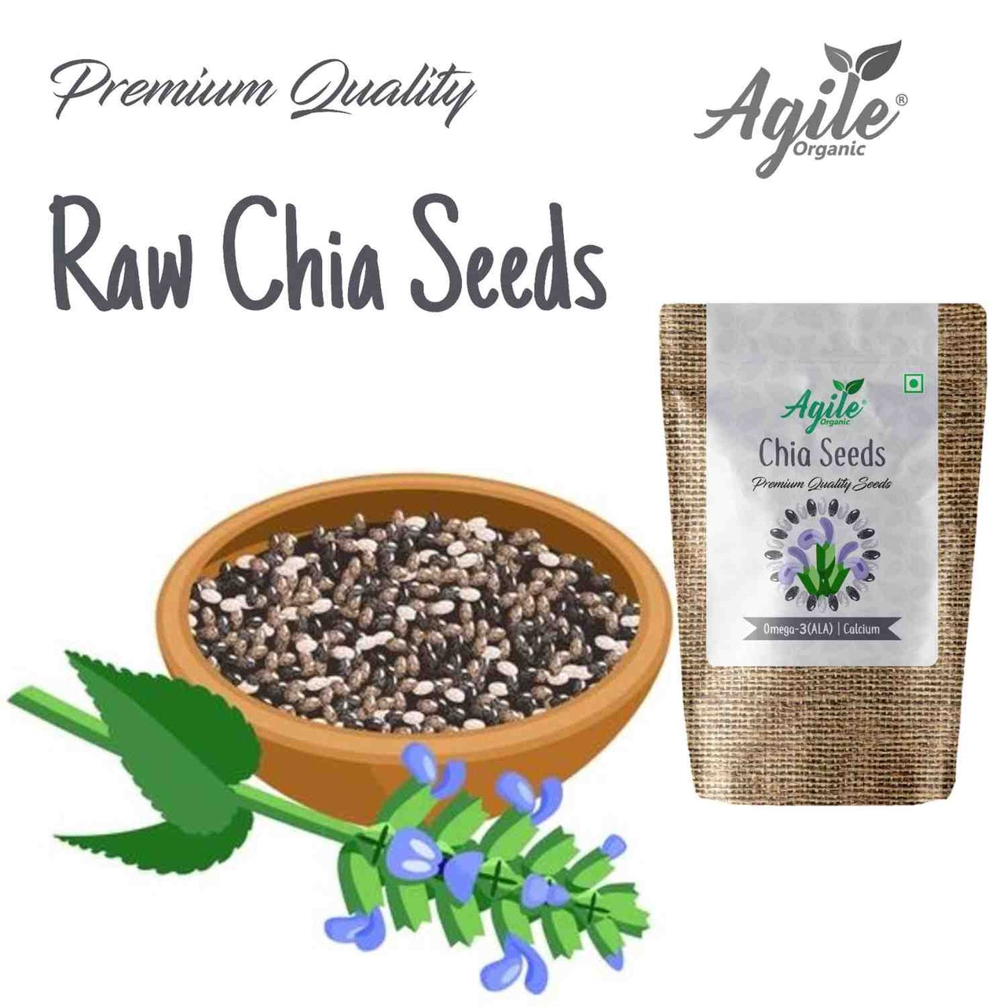 Agile Organic® Chia Seeds Agile Organic