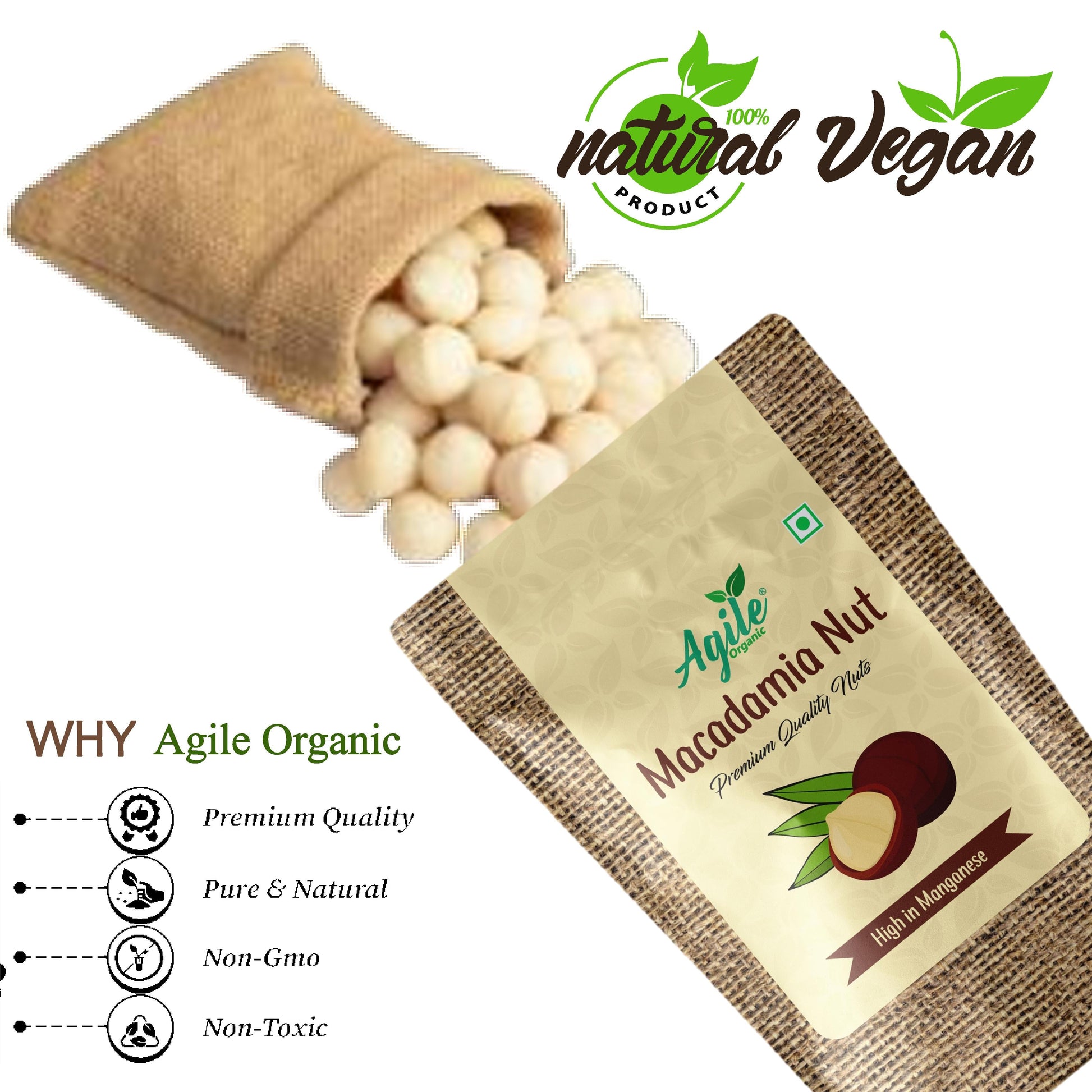 Agile Organic® Hazelnuts Agile Organic