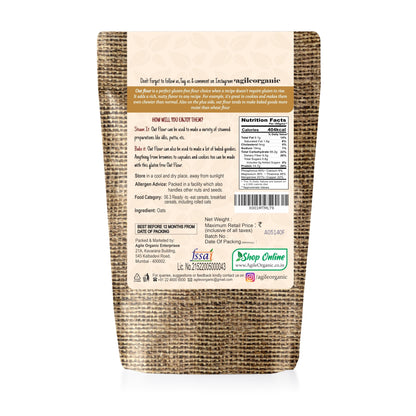 Agile Organic® Oat flour Agile Organic