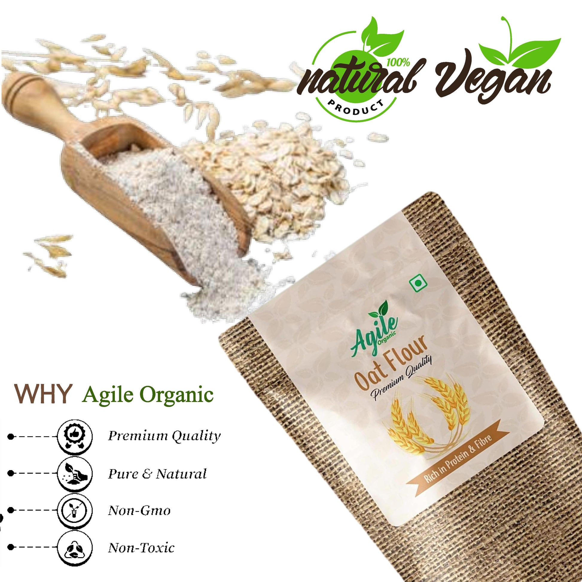 Agile Organic® Oat flour Agile Organic