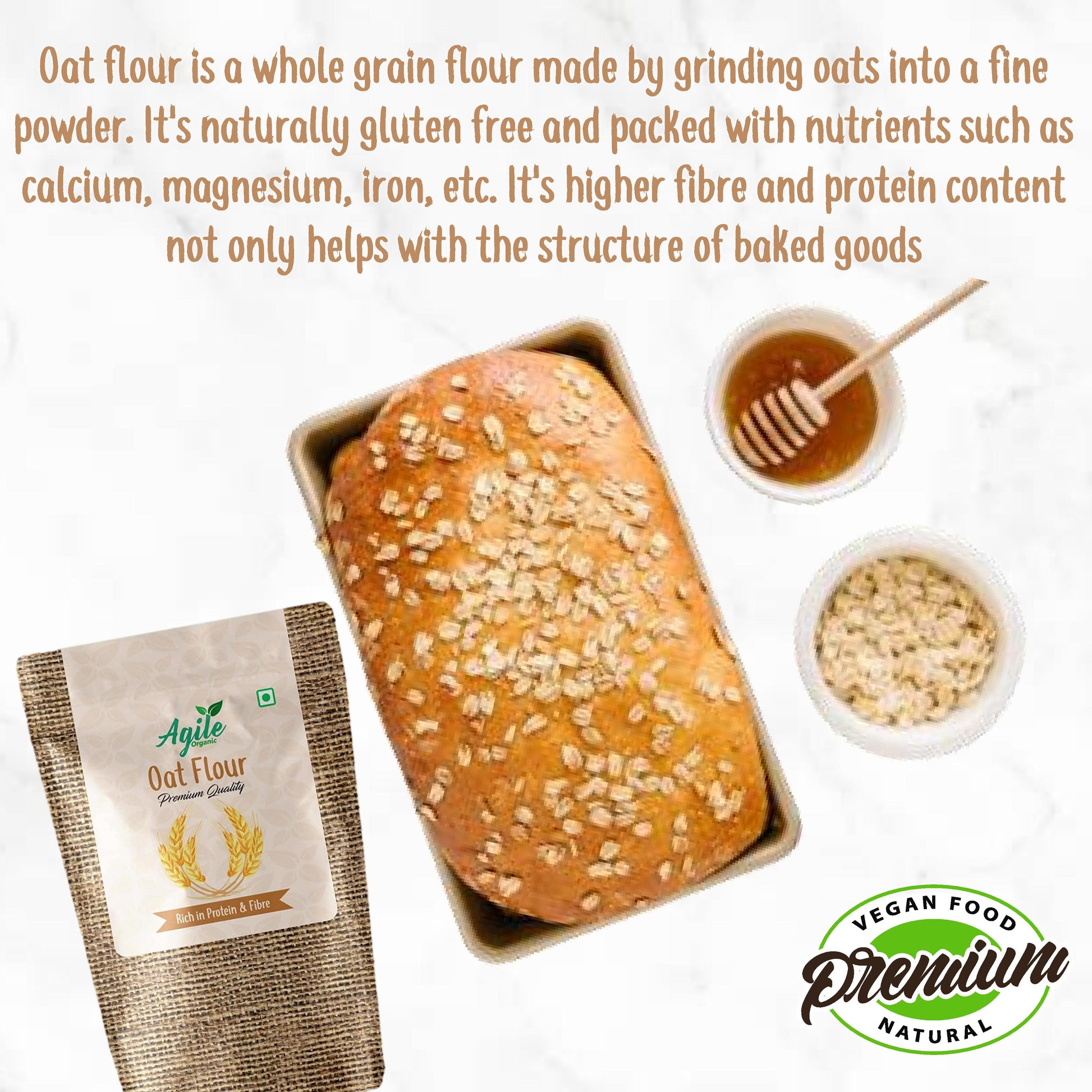 Agile Organic® Oat flour Agile Organic
