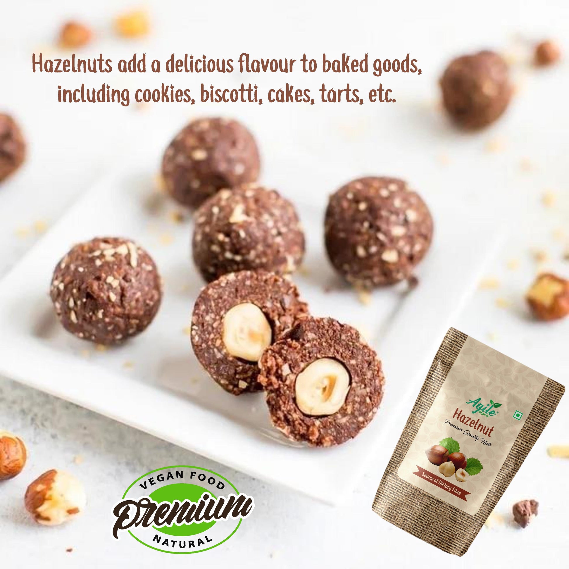 Agile Organic® Hazelnuts Agile Organic