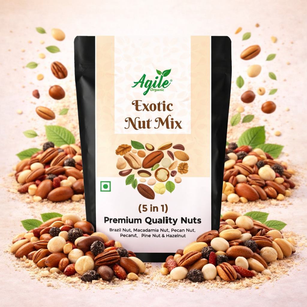 Agile Organics Exotic Nut Mix packaging